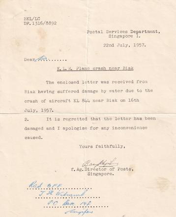 KLM 1957 Vliegtuigcrash BIAK Constellation Neutron PH LKT beschikbaar voor biedingen