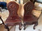 Twee antieke chinese stoelen, Antiek en Kunst, Antiek | Meubels | Stoelen en Banken, Ophalen