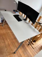 Bureau Wit Ikea type Galant in hoogte verstelbaar, Ophalen, In hoogte verstelbaar, Gebruikt, Bureau