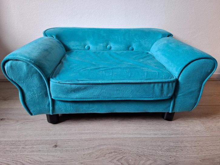 Mooie blauwe hondensofa, Dieren en Toebehoren, Hondenmanden, Nieuw, Ophalen