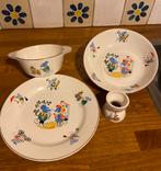 Unieke set antiek Frans (kinder)servies Digion Sarreguemines, Ophalen of Verzenden