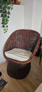 Rotan Manou stoel, Ophalen, Bruin, Boho, Eén