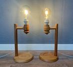Houten design lampen Ikea per stuk - vintage retro lamp, Minder dan 50 cm, Gebruikt, Vintage, Ophalen of Verzenden