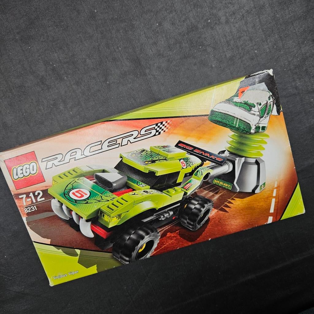 Lego Racers 8231 Monstertruck - Compleet met Boekje en Doos, Ophalen of Verzenden, Gebruikt, Complete set, Lego