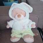 Nicotoy beige beer met identiteitscrisis groen konijnenpak., Ophalen of Verzenden, Zo goed als nieuw, Beer