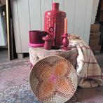 Leuk decoratie pakket - Poef, vaas, wandhanger, meer!, Huis en Inrichting, Ophalen, Minder dan 50 cm, Rond, Minder dan 50 cm