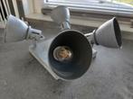 Lamp met 4 spots (betonlook), Plafondspot of Wandspot, Industrieel, Led, Zo goed als nieuw