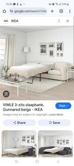 Vilme Slaapbank Ikea, donderblauw 3 pers hoek, Huis en Inrichting, Banken | Bankstellen, Ophalen, Hoekbank, Driepersoons, 75 tot 100 cm