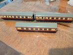 Vintage Treinwagons - Set van 3, Overige merken, Gebruikt, Gelijkstroom, Wagon