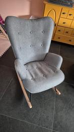 Schommelstoel grijs, Huis en Inrichting, Ophalen, Zo goed als nieuw, Eén, Stof