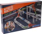 Knikkerbaan stuntset , Clementoni, compleet, action reaction, Ophalen of Verzenden, Zo goed als nieuw, Knutselen