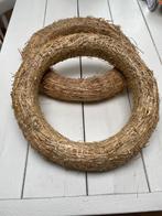 2 grote stro kransen 52 cm, Ophalen of Verzenden, Zo goed als nieuw