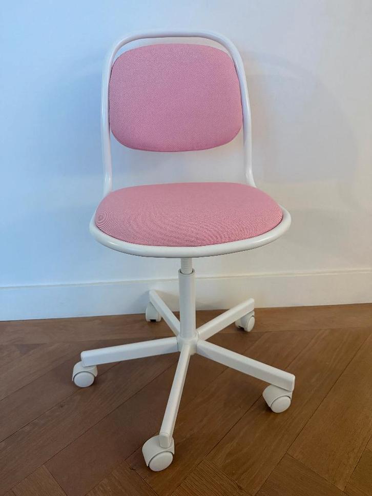 Ikea Orfjall bureaustoel kind wit roze nieuw, Huis en Inrichting, Bureaustoelen, Nieuw, Bureaustoel, Roze, Ophalen