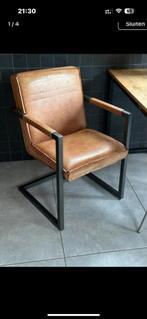 Buffel Leder Stoelen - Set van 2, Huis en Inrichting, Stoelen, Twee, Bruin, Leer, Ophalen of Verzenden