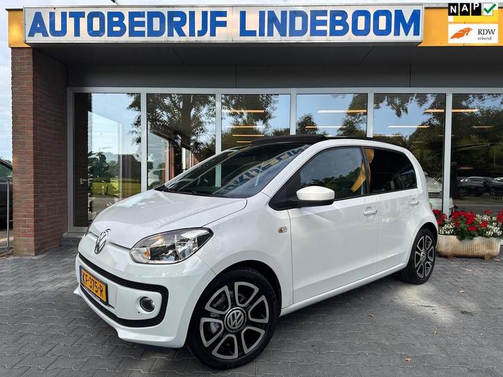 Volkswagen Up! 1.0 high up! Paremloer Wit Panoramadak Cruise, Auto's, Volkswagen, Bedrijf, Te koop, up!, ABS, Airbags, Airconditioning