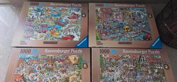 Ravensburger Time Travel Puzzels - 4 stuks! beschikbaar voor biedingen