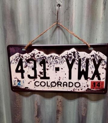 Amerikaanse  nummerplaat - vintage nummerbord - mancave beschikbaar voor biedingen