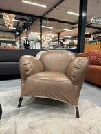 Nieuw Label Bobo Fauteuil Rio Olive leer Design stoel Poef, Huis en Inrichting, Label van den berg, Nieuw, Ophalen of Verzenden