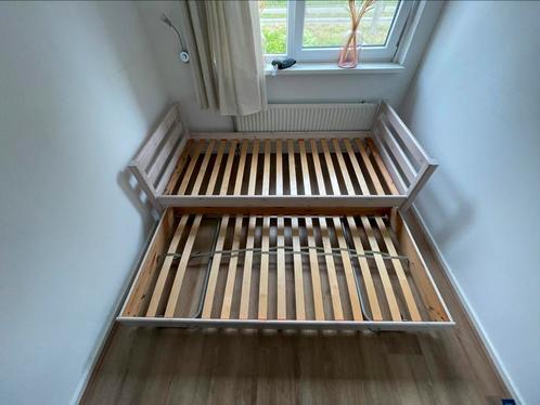 Flexa 2 pers. uitschuifbed (optioneel + auping matrassen), Huis en Inrichting, Slaapkamer | Bedden, Gebruikt, Tweepersoons, 200 cm
