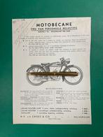 Motobécane Motorcycle Advertentie 1936 FRA/NL (Origineel), Ophalen of Verzenden, 1920 tot 1940, Knipsel(s)
