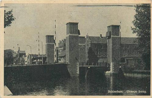 (388-508-009) Schiedam Oranje Brug, Verzamelen, Ansichtkaarten | Nederland, Zuid-Holland, Verzenden
