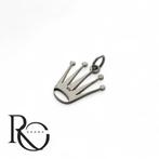 Handgemaakte Rolex Kroon Hanger – 925 Sterling Zilver, Nieuw, Ophalen of Verzenden, Kruis of Symbool, Zilver