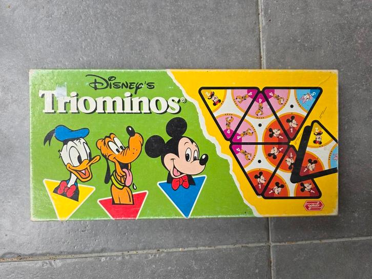 Disney's Triominos bordspel Goliath Tri-Ominos, Hobby en Vrije tijd, Gezelschapsspellen | Bordspellen, Zo goed als nieuw, Drie of vier spelers