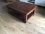 Salontafel massief teakhout, Huis en Inrichting, Tafels | Salontafels, Ophalen, Gebruikt, 100 tot 150 cm, Teakhout