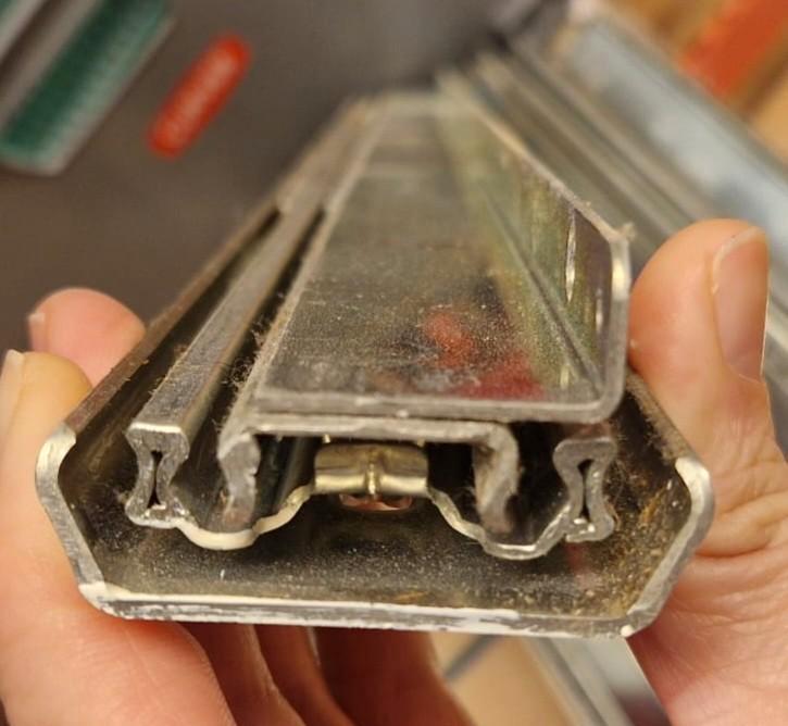 8 Thomas Regout ladegeleiders kogelgeleiders dubbel 800 mm, Doe-het-zelf en Verbouw, Hang- en Sluitwerk, Gebruikt, Overige typen