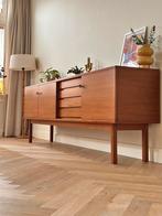Vintage XL dressoir Bartels design jaren 50/60 teak, Ophalen, Teakhout, 200 cm of meer, 25 tot 50 cm