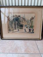 Oud Frans schilderij - Montmartre, Antiek en Kunst, Ophalen of Verzenden