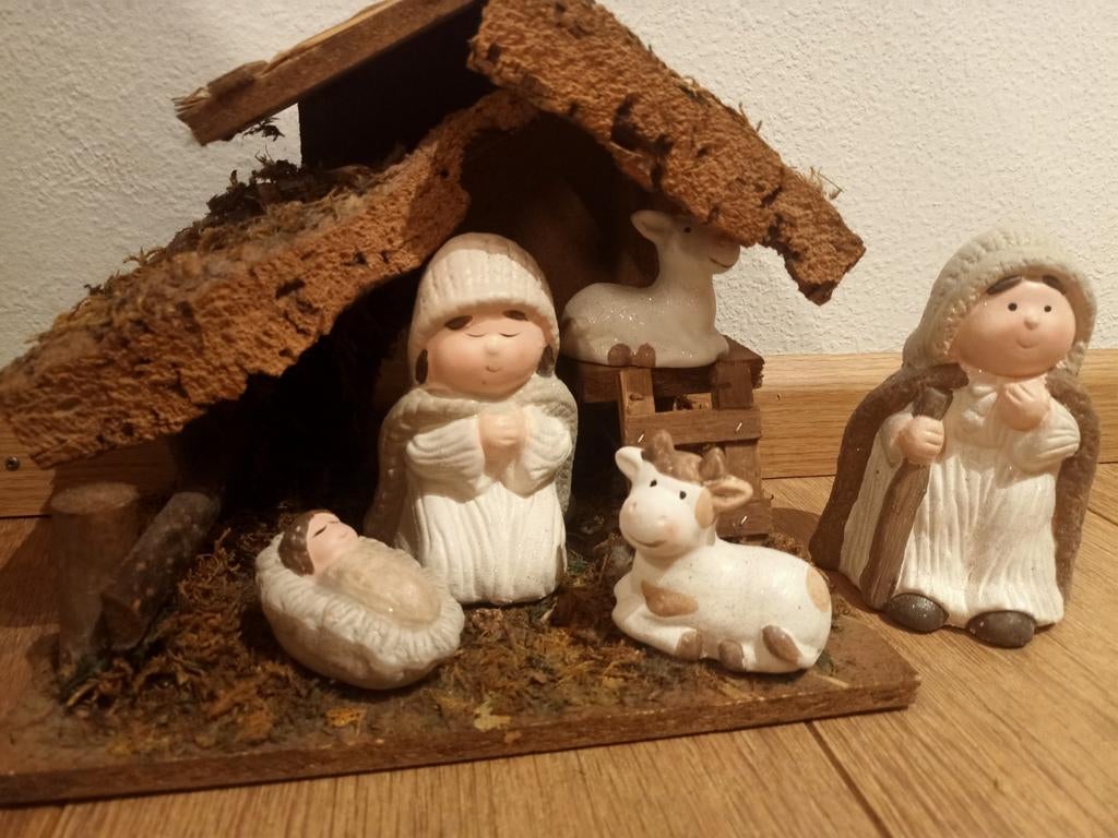 Schattig Kerststalletje, Ophalen of Verzenden