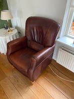 2 leren fauteuils, Huis en Inrichting, Fauteuils, Ophalen, Gebruikt, Klassiek/ modern, 50 tot 75 cm