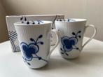 Royal Copenhagen Blue - Fluted Mega - Mokken Set van 2, Ophalen of Verzenden, Zo goed als nieuw, Overige stijlen, Kop(pen) en/of Schotel(s)