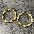 14 karaat gouden wokkels oorbellen nieuw, Ophalen of Verzenden, Zo goed als nieuw, Goud