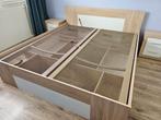 2 pers bed, Huis en Inrichting, Slaapkamer | Bedden, Ophalen, Gebruikt, Wit, Tweepersoons
