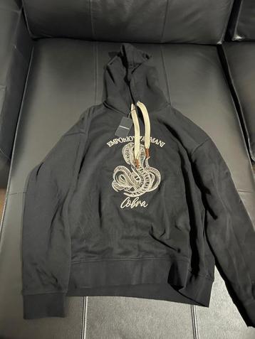 Emporio Armani Zwarte Hoodie Maat XL - Nieuw beschikbaar voor biedingen
