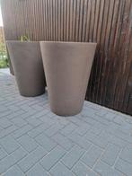 Xxl bloempot taupe, Ophalen, Kunststof, Minder dan 60 cm, Rond