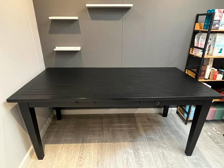 Eettafel GRATIS af te halen – 180 x 90 cm met 4 lades, Huis en Inrichting, Tafels | Eettafels, Gebruikt, 50 tot 100 cm, 150 tot 200 cm