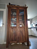 Massief Notenhouten Kast, Ophalen, 100 tot 150 cm, Modern, 25 tot 50 cm