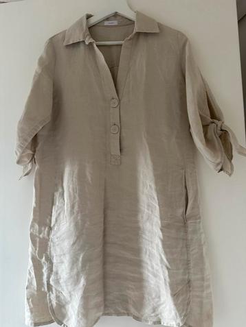 Riani beige linnen tuniek maat 36 valt groter beschikbaar voor biedingen