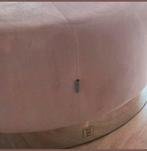 Pouffe/salontafel Riviera Maison (pink), Huis en Inrichting, Ophalen, Zo goed als nieuw, Rond, 75 tot 100 cm