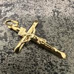 14 karaat gouden kruis hanger jezus, Ophalen of Verzenden, Zo goed als nieuw, Goud, Kruis of Symbool