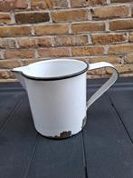Witte emaille melkkan, Antiek en Kunst, Antiek | Emaille, Ophalen of Verzenden