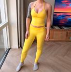 Sportlegging Ares maat S NIEUW, Kleding | Dames, Jumpsuits, Ophalen of Verzenden, Zo goed als nieuw, Maat 36 (S), Geel