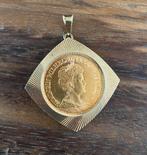 Gouden Hanger met 10 Gulden 1911 Koningin Wilhelmina, Ophalen, Goud