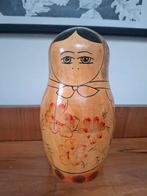 Vintage groot houten matroesjka set 8-delig, Antiek en Kunst, Curiosa en Brocante, Ophalen of Verzenden