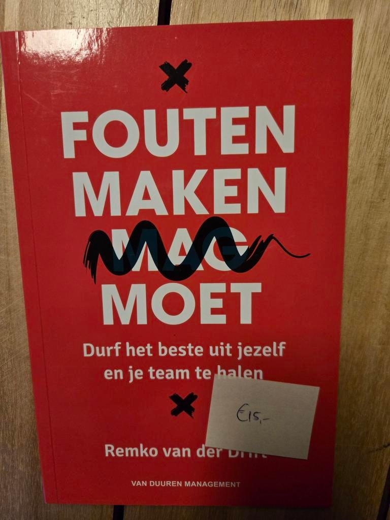 Boek: Fouten maken moet, Boeken, Ophalen of Verzenden, Beta, Zo goed als nieuw, HBO