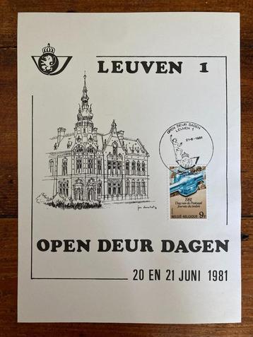 Postzegel Eerste dag stempel Open Deur dagen Leuven 1 20/21  beschikbaar voor biedingen