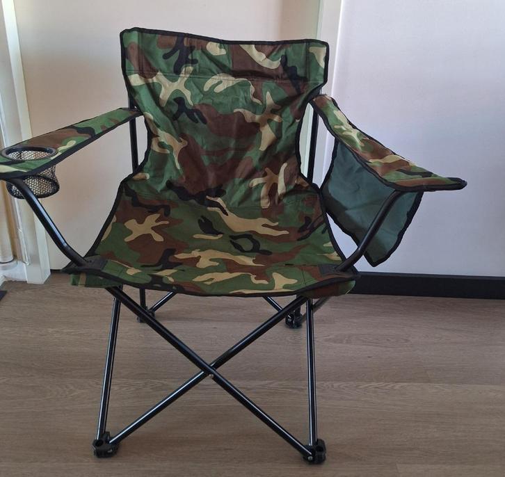 NIEUW: Camouflage vouwstoel, Watersport en Boten, Hengelsport | Algemeen, Nieuw, Overige typen, Ophalen of Verzenden